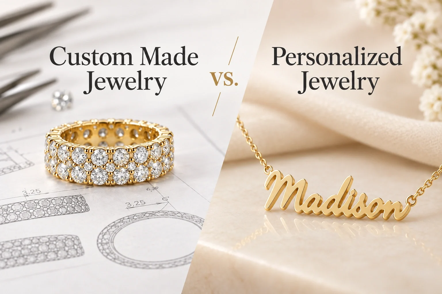 Custom Made Jewelry vs. Personalized Jewelry: What's the Difference?